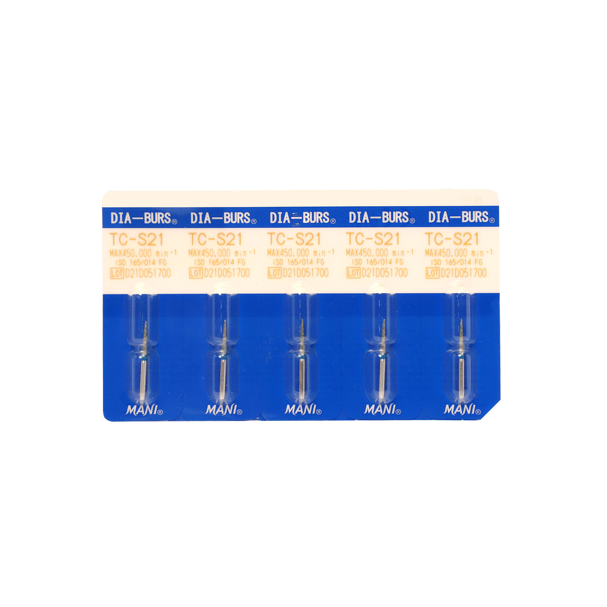 Mani Diamond Bur TC-S21(5 Pcs.)